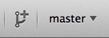Mac 上的“创建分支”按钮。